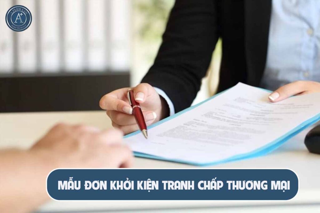 mẫu đơn khởi kiện tranh chấp thương mại