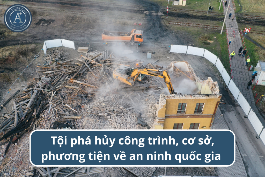 tội phá huỷ công trình an ninh quốc gia 00