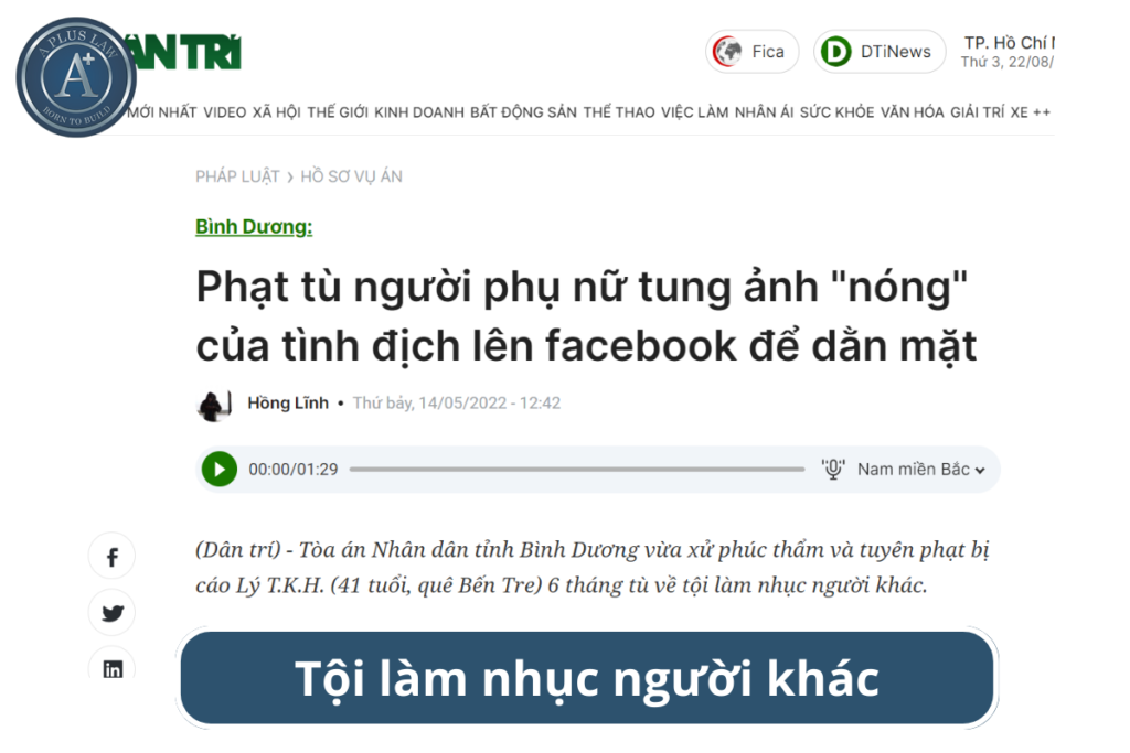tội làm nhục người khác