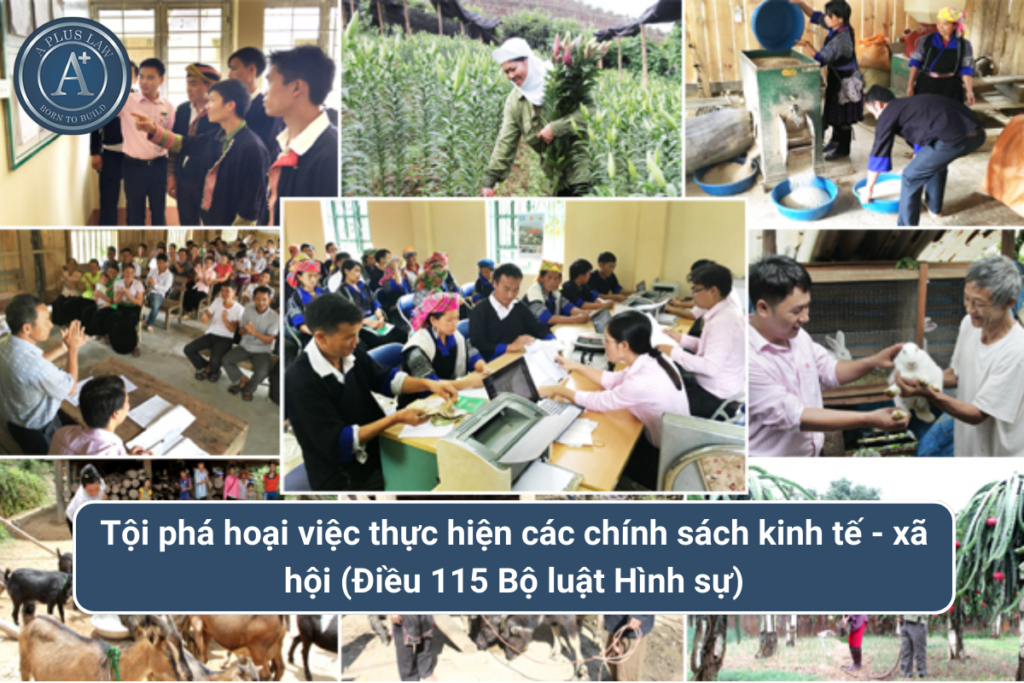 tội phá hoại việc thực hiện các chính sách kinh tế - xã hội