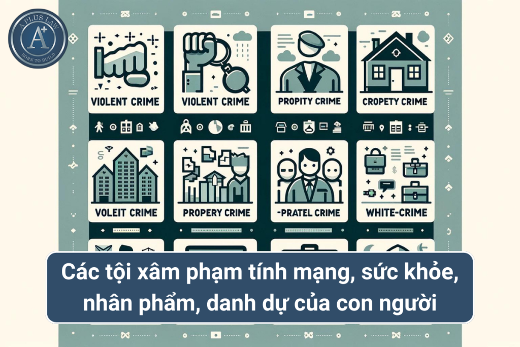 các tội xâm phạm tính mạng, sức khỏe, nhân phẩm, danh dự của con người