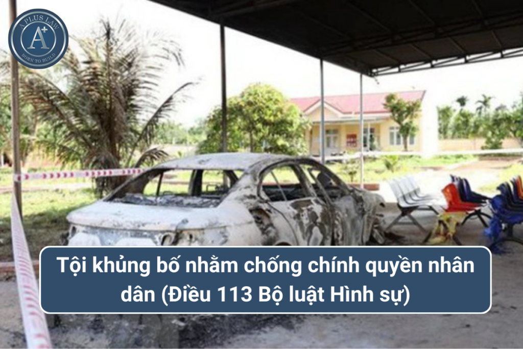 tội khủng bố nhằm chống chính quyền nhân dân điều 113 Hình sự