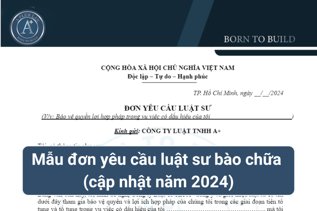 mẫu đơn yêu cầu luật sư bào chữa