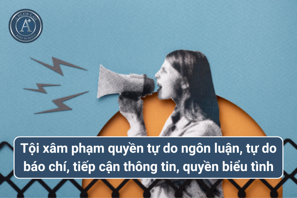 tội xâm phạm quyền tự do ngôn luận, tự do báo chí, tiếp cận thông tin, quyền biểu tình của công dân