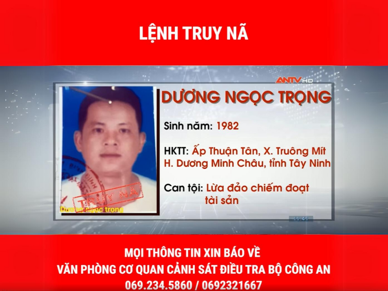 lệnh truy nã lừa đảo chiếm đoạt tài sản 01