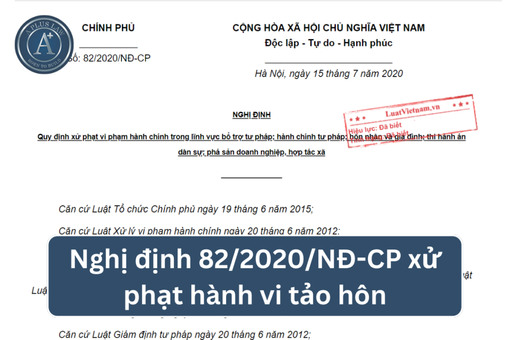 nghị định 82 xử phạt tảo hôn