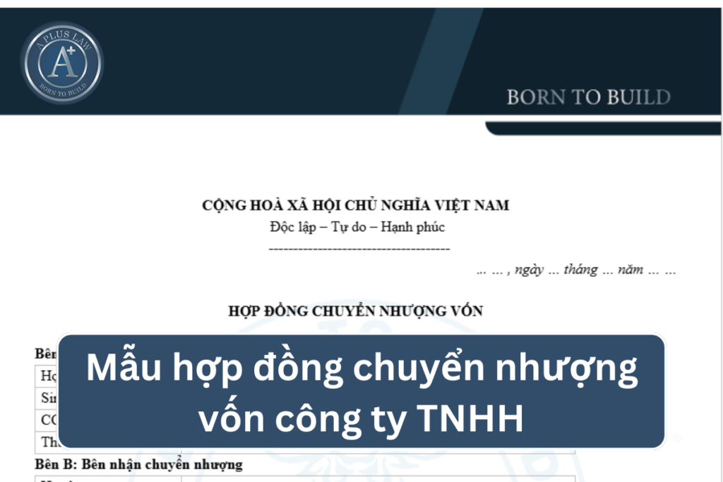 hợp đồng chuyển nhượng vốn công ty tnhh