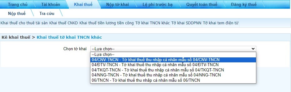nộp tờ khai chuyển nhượng vốn 03