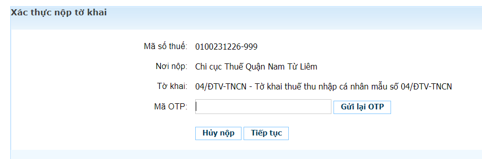 nộp tờ khai chuyển nhượng vốn 06