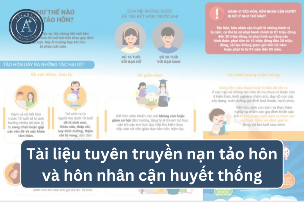 tài liệu tuyên truyền nạn tảo hôn và hôn nhân cận huyết thống