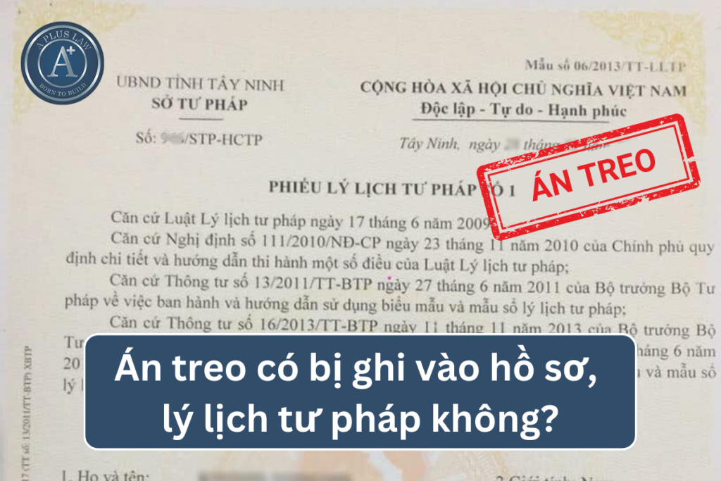 án treo có bị ghi vào hồ sơ không