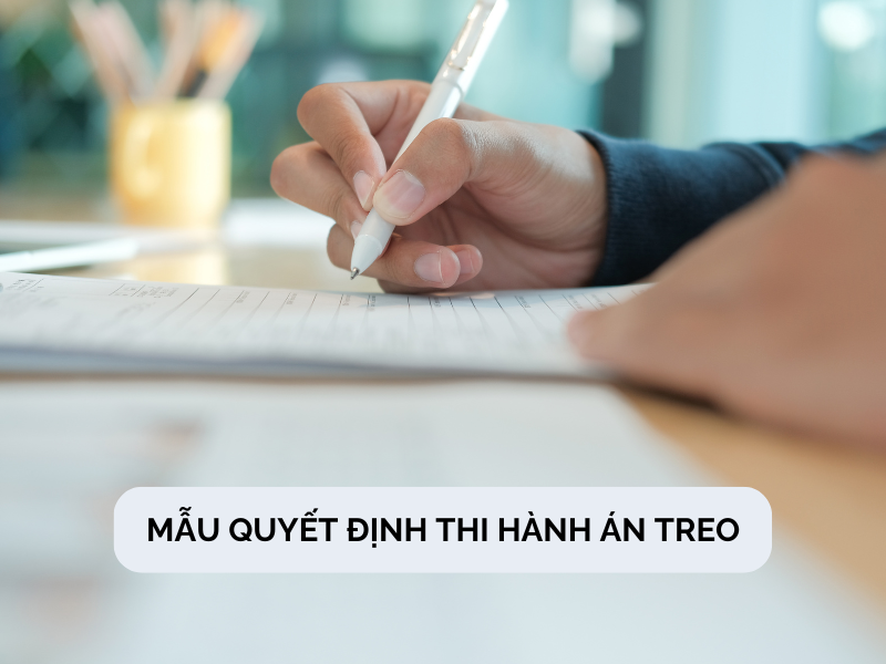 mẫu quyết định thi hành án treo 01