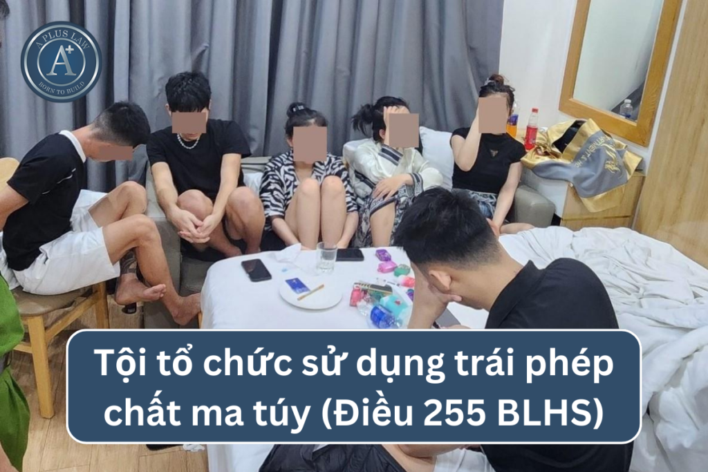 tội tổ chức sử dụng trái phép chất ma túy
