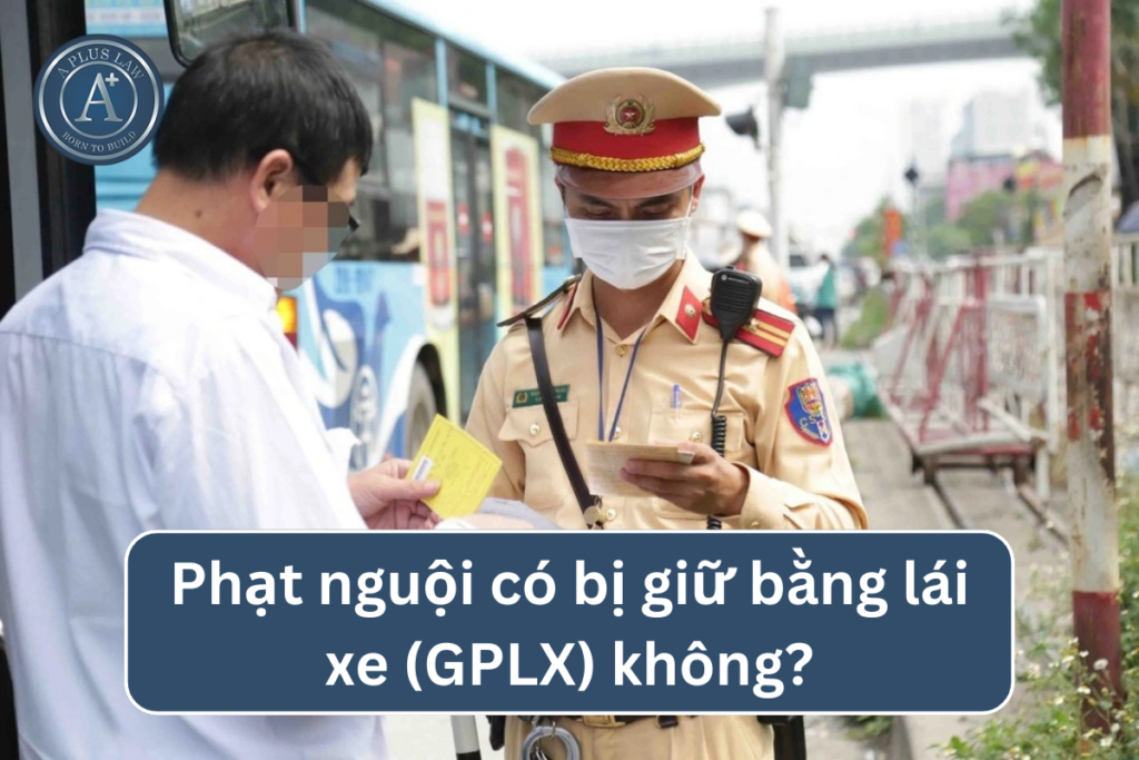 phạt nguội có bị tước giấy phép lái xe không