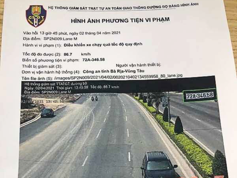 phạt nguội quốc lộ 51 01
