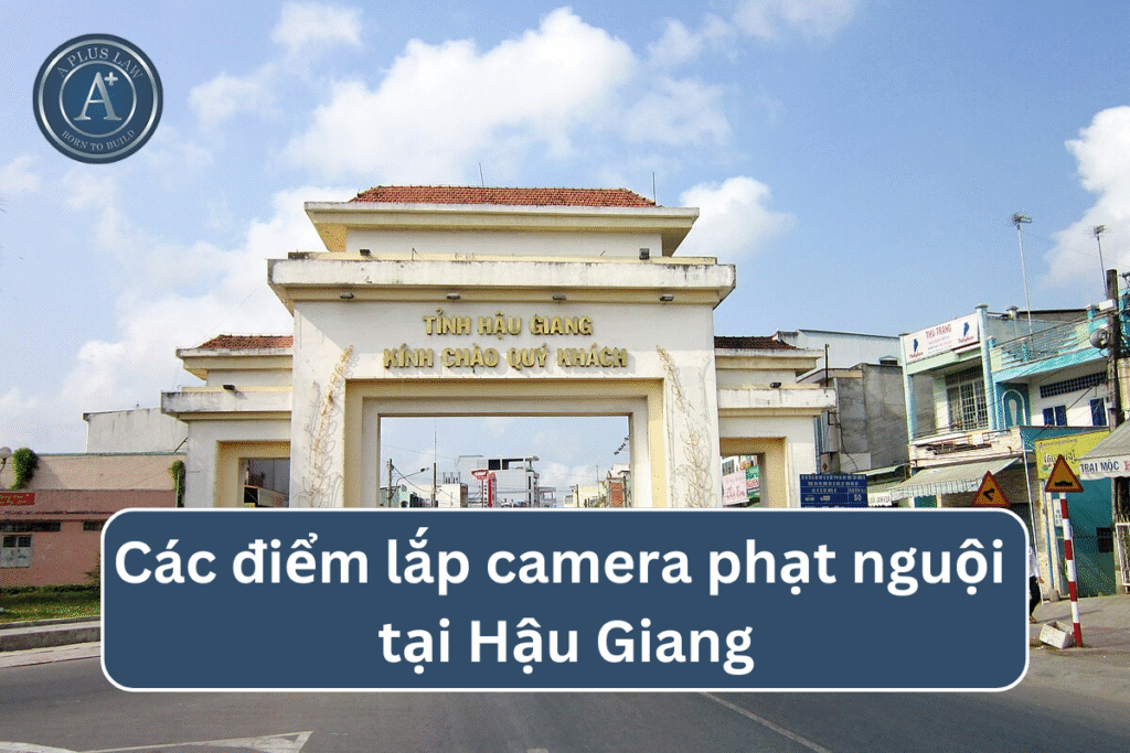 Các điểm lắp camera phạt nguội Hậu Giang