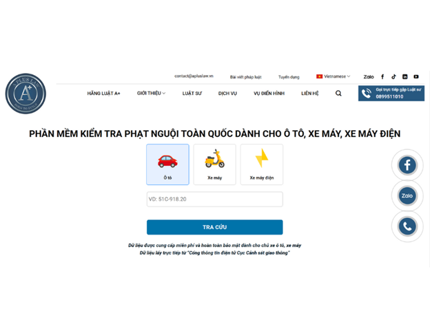 Mức xử phạt giao thông 06