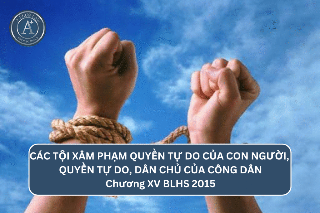 CÁC TỘI XÂM PHẠM QUYỀN TỰ DO CỦA CON NGƯỜI, QUYỀN TỰ DO, DÂN CHỦ CỦA CÔNG DÂN - Chương XV BLHS 2015