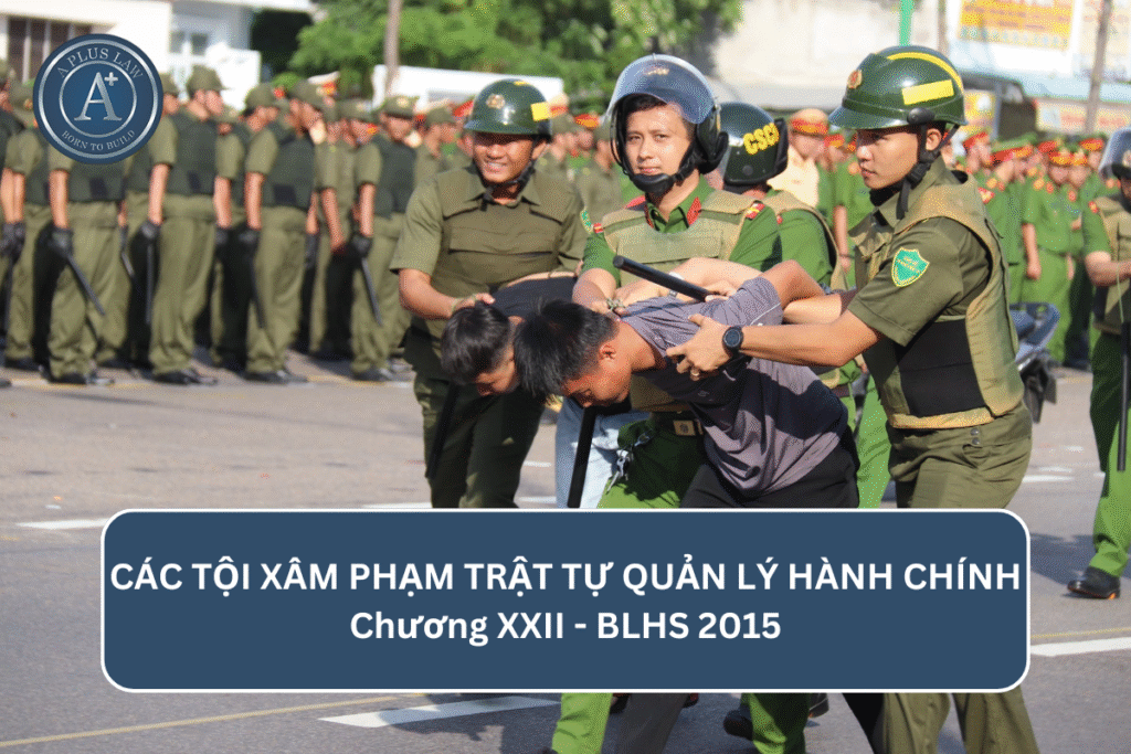 CÁC TỘI XÂM PHẠM TRẬT TỰ QUẢN LÝ HÀNH CHÍNH - CHƯƠNG XXII BLHS 2015