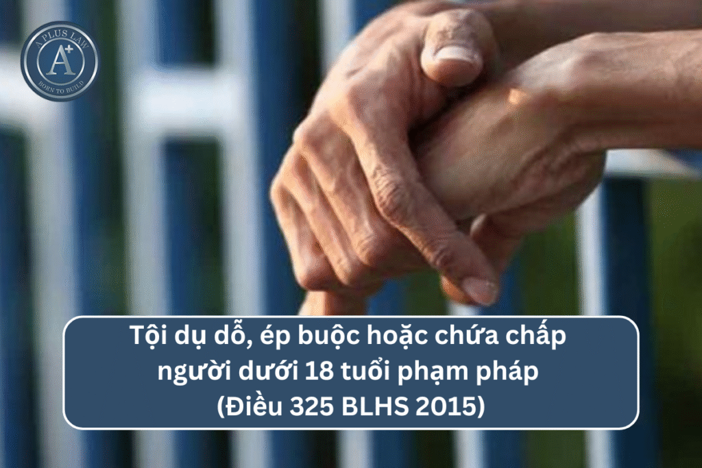 Tội dụ dỗ, ép buộc hoặc chứa chấp người dưới 18 tuổi phạm pháp theo Điều 325 BLHS 