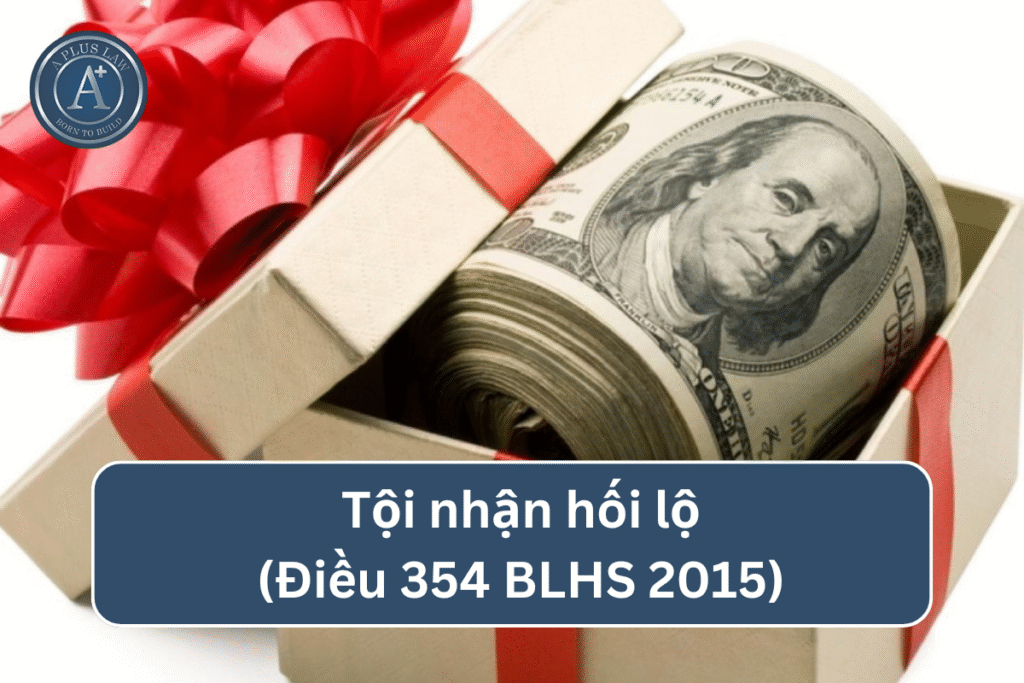 Tội nhận hối lộ theo Điều 354 BLHS