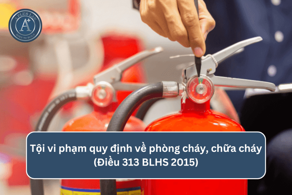 Tội vi phạm quy định về phòng cháy, chữa cháy theo Điều 313 BLHS 