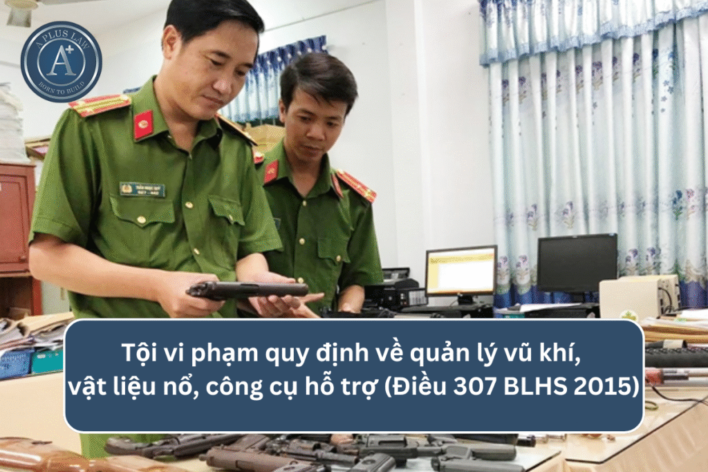 Tội vi phạm quy định về quản lý vũ khí, vật liệu nổ, công cụ hỗ trợ