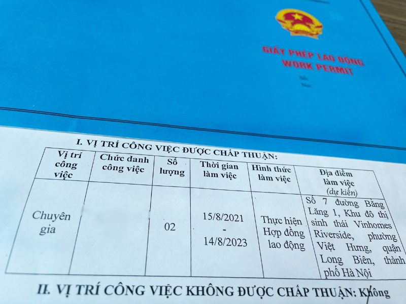 Để được cấp giấy phép lao động cho người nước ngoài, doanh nghiệp cần có văn bản chấp thuận nhu cầu sử dụng lao động nước ngoài trước đó.