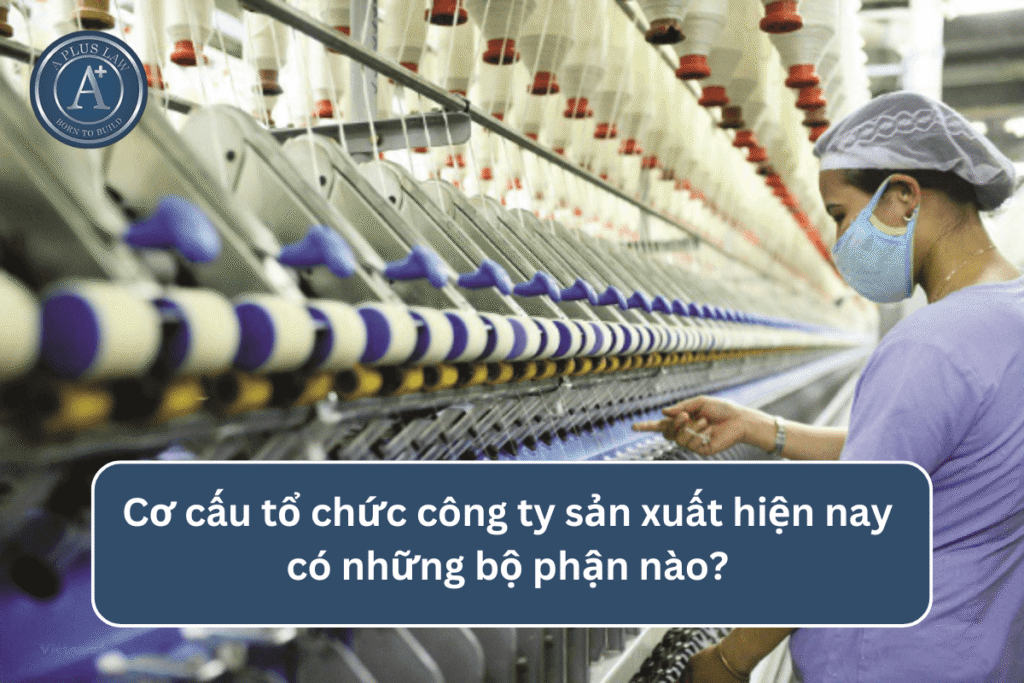 Cơ cấu tổ chức công ty sản xuất hiện nay có những bộ phận nào? 