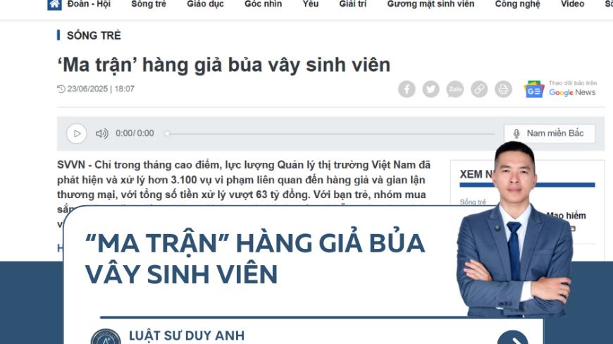 ‘Ma trận’ hàng giả bủa vây sinh viên