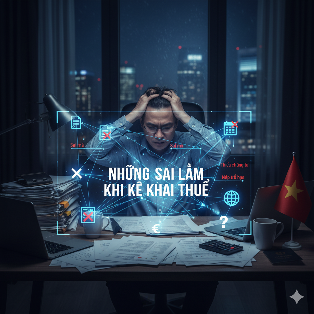  Những sai lầm nhà thầu nước ngoài thường mắc phải khi tự kê khai thuế
